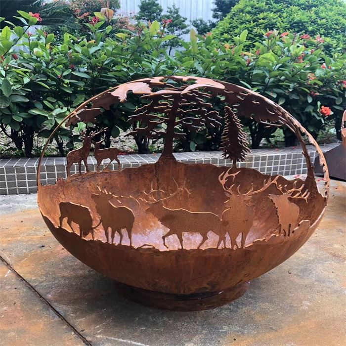 Garden Decoration Corten Steel Planters Box